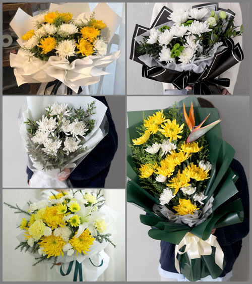 山东菏泽牡丹区马岭岗镇龙王庙村白事花束代送